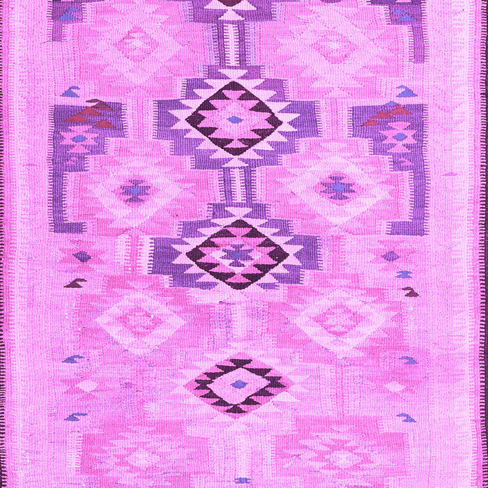 Machine Washable Southwestern Purple Country Area Rugs, wshcon2019pur
