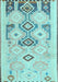 Southwestern Light Blue Country Rug, con2019lblu