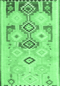 Southwestern Emerald Green Country Rug, con2019emgrn