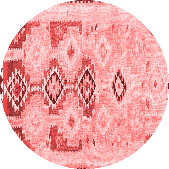 Machine Washable Southwestern Red Country Rug, wshcon2019red