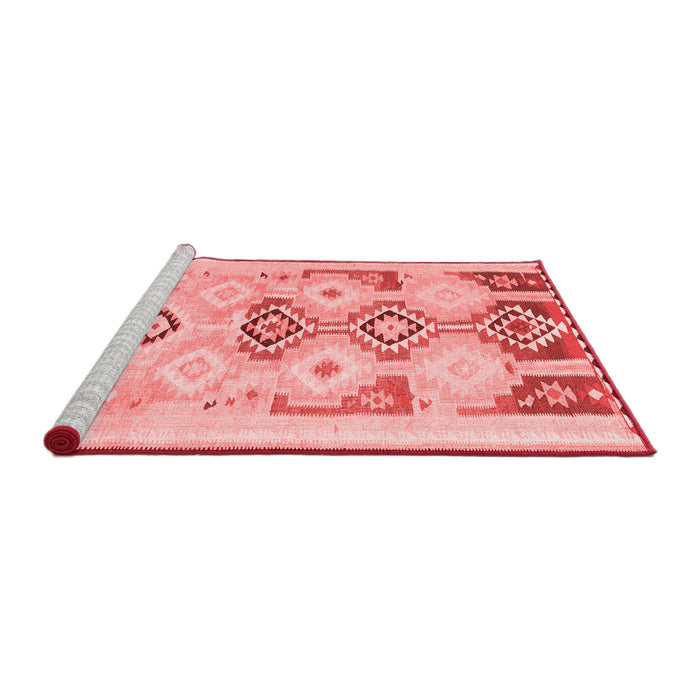 Country Red Washable Rugs
