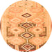 Square Southwestern Orange Country Rug, con2019org