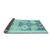 Sideview of Southwestern Light Blue Country Rug, con2019lblu