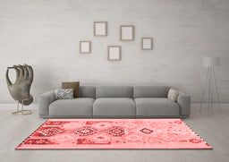 Country Red Washable Rugs