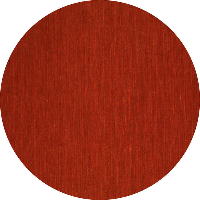 Round Machine Washable Abstract Yellow Contemporary Rug, wshcon201yw