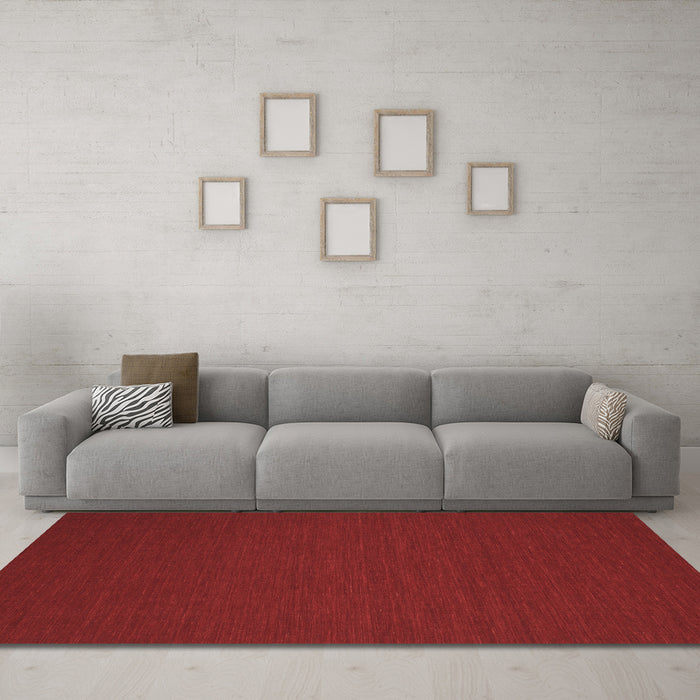 Machine Washable Abstract Brown Contemporary Rug in a Living Room,, wshcon201brn