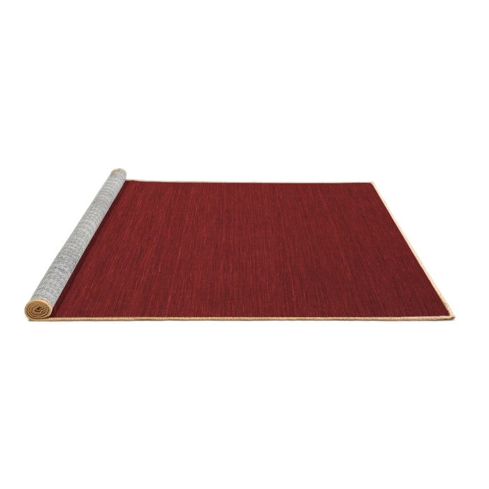 Sideview of Machine Washable Abstract Brown Contemporary Rug, wshcon201brn