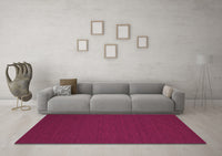 Machine Washable Abstract Purple Contemporary Rug, wshcon201pur