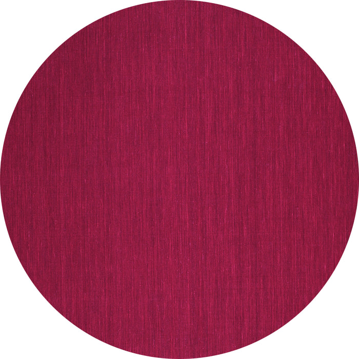 Round Machine Washable Abstract Pink Contemporary Rug, wshcon201pnk