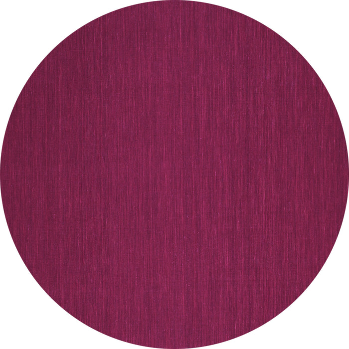 Round Abstract Purple Contemporary Rug, con201pur