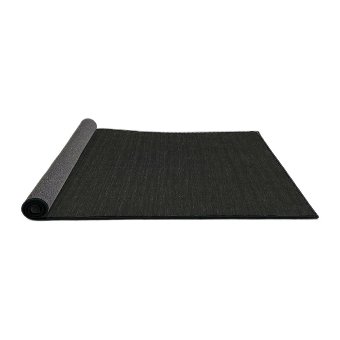 Thickness of Contemporary Charcoal Black Modern Rug, con202