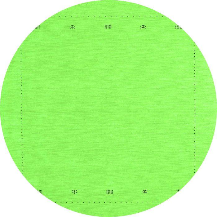 Square Solid Green Modern Rug, con2020grn