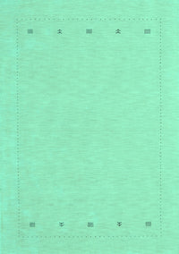 Solid Turquoise Modern Rug, con2020turq