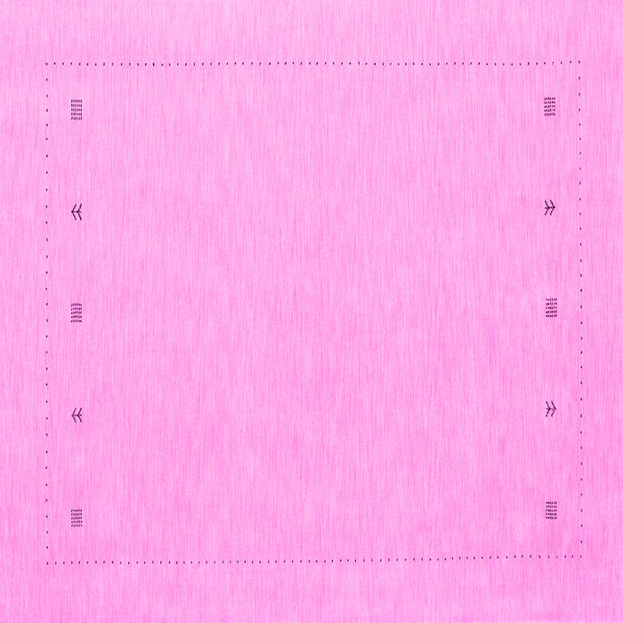 Square Solid Pink Modern Rug, con2020pnk