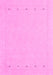 Machine Washable Solid Pink Modern Rug, wshcon2020pnk