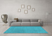 Machine Washable Abstract Light Blue Contemporary Rug in a Living Room, wshcon2021lblu