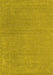 Machine Washable Abstract Yellow Contemporary Rug, wshcon2021yw