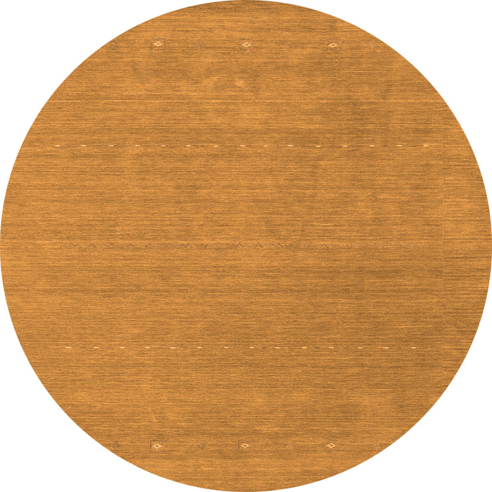 Square Abstract Orange Contemporary Rug, con2021org