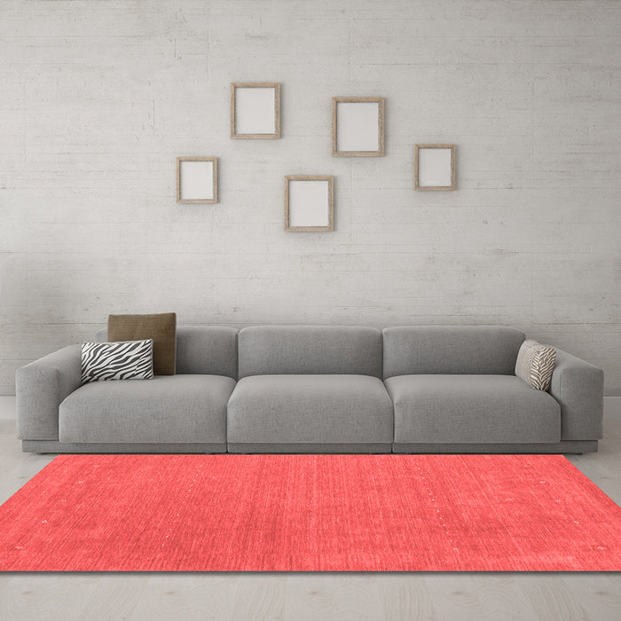 Contemporary Red Washable Rugs
