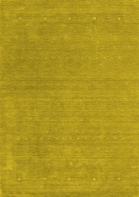 Abstract Yellow Contemporary Rug, con2021yw