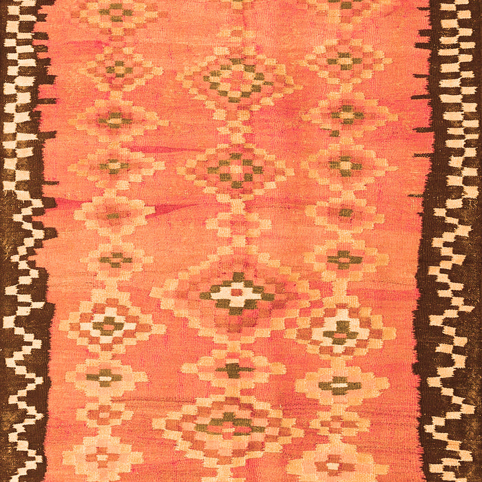 Serging Thickness of Machine Washable Oriental Orange Traditional Area Rugs, wshcon2022org