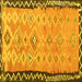 Square Oriental Yellow Traditional Rug, con2022yw