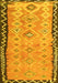 Machine Washable Oriental Yellow Traditional Rug, wshcon2022yw