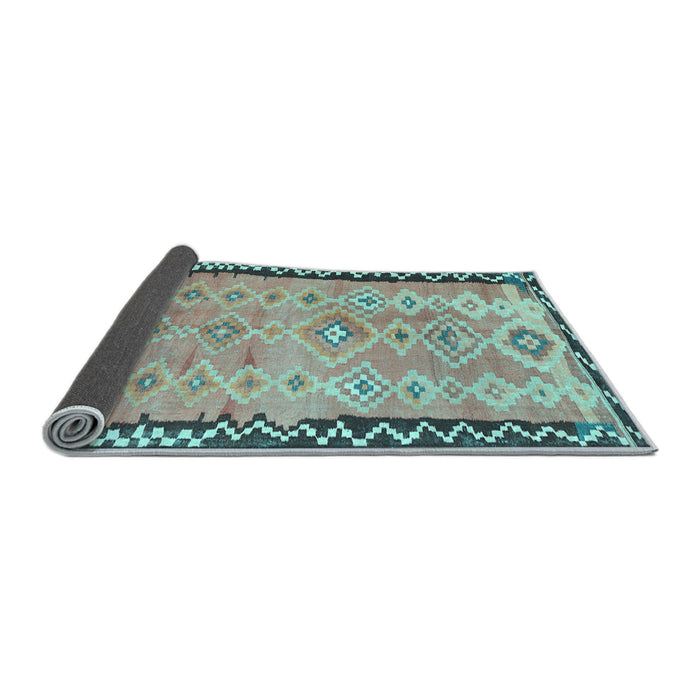 Sideview of Oriental Light Blue Traditional Rug, con2022lblu