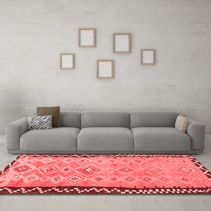 Traditional Red Washable Rugs