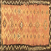 Square Oriental Brown Traditional Rug, con2022brn