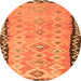 Square Oriental Orange Traditional Rug, con2022org