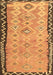 Machine Washable Oriental Brown Traditional Rug, wshcon2022brn