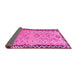 Sideview of Oriental Pink Traditional Rug, con2022pnk