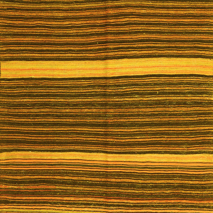 Machine Washable Oriental Yellow Traditional Rug, wshcon2023yw