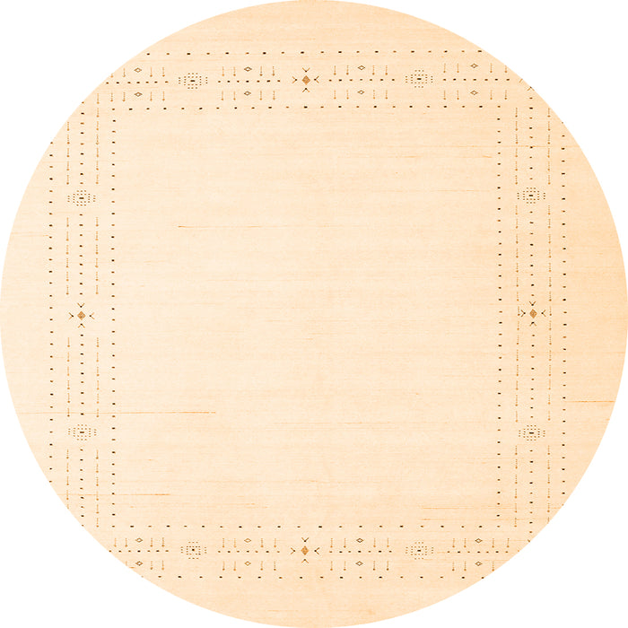 Square Solid Orange Modern Rug, con2024org