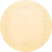 Round Solid Brown Modern Rug, con2024brn