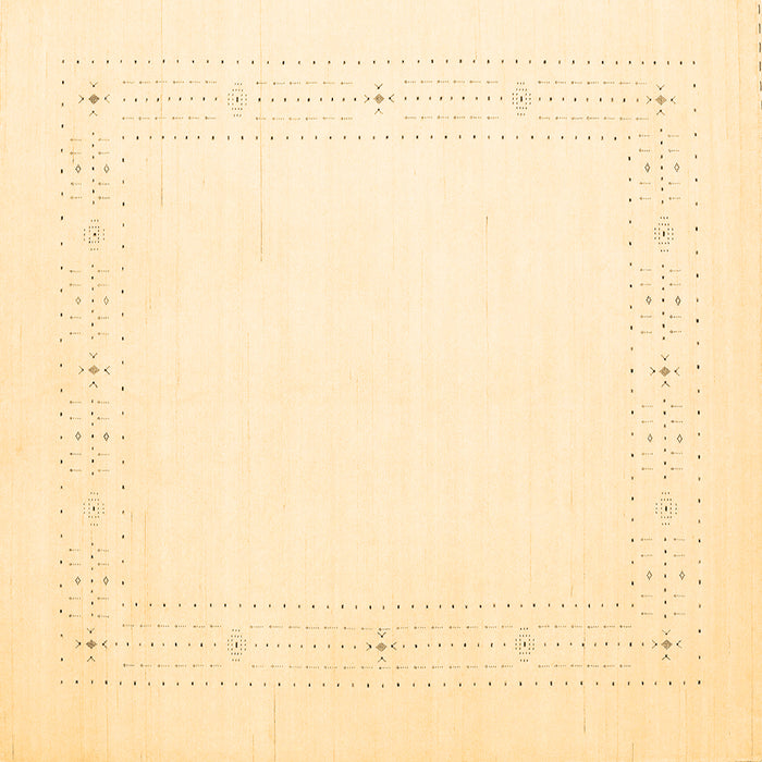 Square Solid Brown Modern Rug, con2024brn