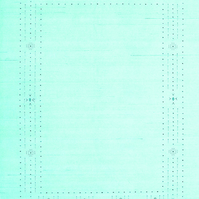 Machine Washable Solid Turquoise Modern Area Rugs, wshcon2024turq