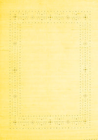 Solid Yellow Modern Rug, con2024yw