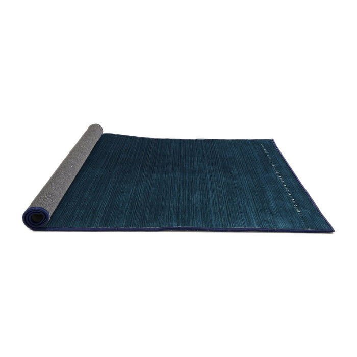 Thickness of Contemporary Deep-Sea Blue Modern Rug, con2025