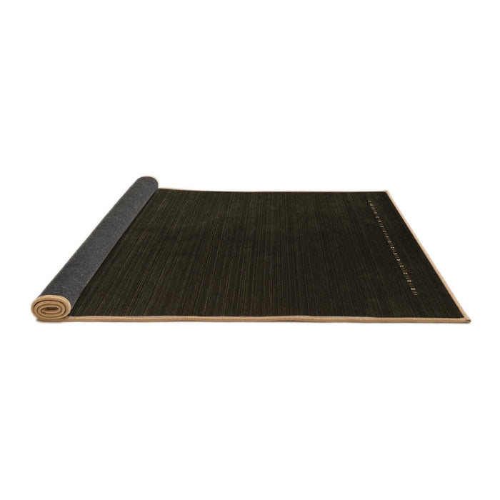 Sideview of Abstract Brown Contemporary Rug, con2025brn