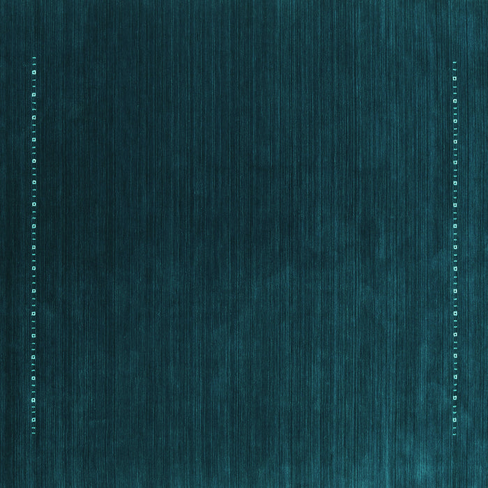 Square Abstract Turquoise Contemporary Rug, con2025turq