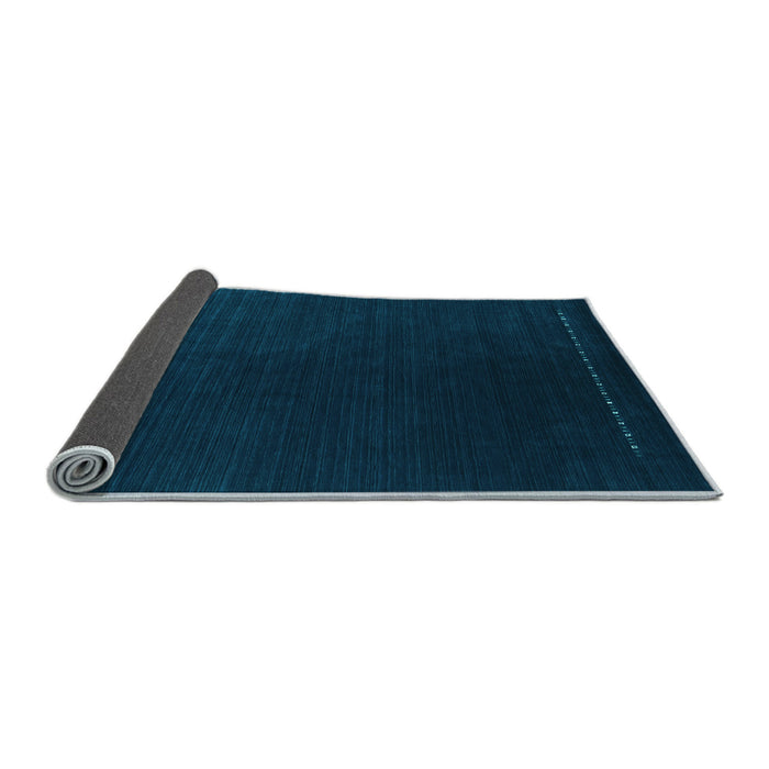 Sideview of Abstract Light Blue Contemporary Rug, con2025lblu