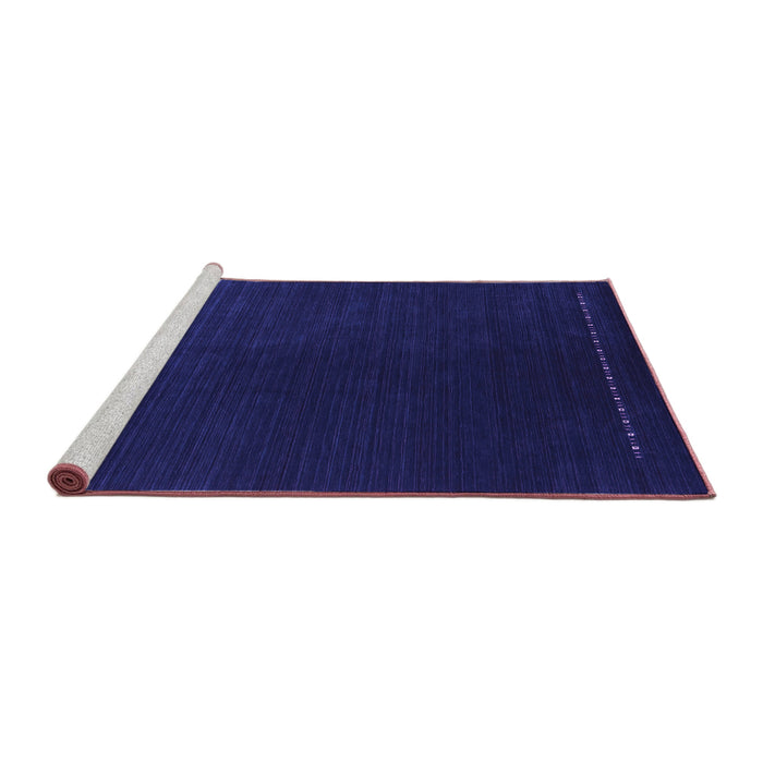 Sideview of Machine Washable Abstract Purple Contemporary Area Rugs, wshcon2025pur