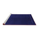 Sideview of Machine Washable Abstract Purple Contemporary Area Rugs, wshcon2025pur