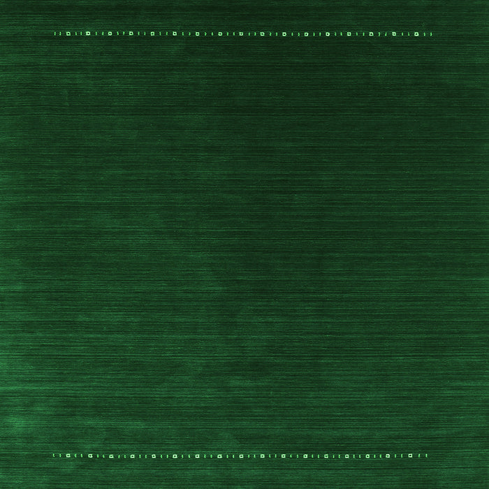 Serging Thickness of Abstract Green Contemporary Rug, con2025grn