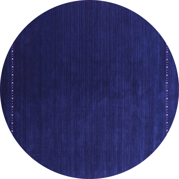 Round Abstract Purple Contemporary Rug, con2025pur