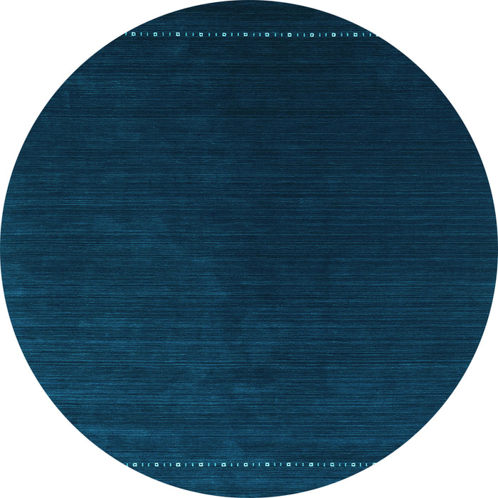 Round Machine Washable Abstract Light Blue Contemporary Rug, wshcon2025lblu