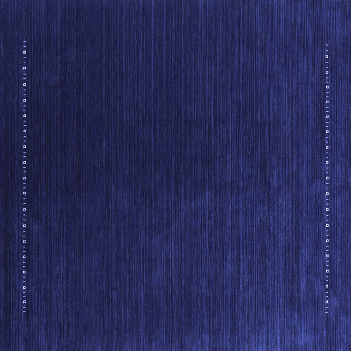 Square Machine Washable Abstract Blue Contemporary Rug, wshcon2025blu