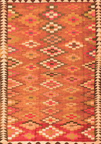 Oriental Orange Traditional Rug, con2026org